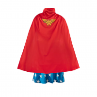 Costum Wonder Woman pentru copii  , Themyscira Princess, fusta si pelerina, poliester, 4-