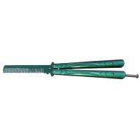 Briceag fluture de antrenament tip pieptan, Warrior Pace, 23.5 cm, verde Briceag fluture de antrenament tip pieptan, Warrior Pace, 23.5 cm, verde