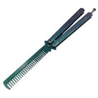 Briceag fluture de antrenament   tip pieptan, Warrior Pace, 23.5 cm, verde