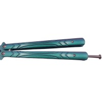 Briceag fluture de antrenament   tip pieptan, Warrior Pace, 23.5 cm, verde