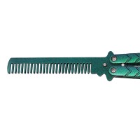 Briceag fluture de antrenament   tip pieptan, Warrior Pace, 23.5 cm, verde