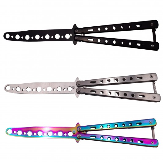 Set trei briceaguri fluture de antrenament , Distortion Butterfly, otel inoxidabil, mult Set trei briceaguri fluture de antrenament , Distortion Butterfly, otel inoxidabil, mult