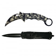 Set doua briceaguri de vanatoare DEPOX®, karambit si automat, multicolor Set doua briceaguri de vanatoare DEPOX®, karambit si automat, multicolor