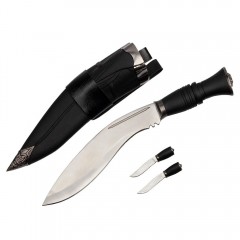 Cutit de vanatoare Lion Tamer, 30 cm, otel inoxidabil, 2 cutite de aruncat, toc piele Cutit de vanatoare Lion Tamer, 30 cm, otel inoxidabil, 2 cutite de aruncat, toc piele