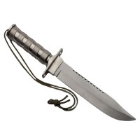 Cutit de vanatoare   Survival Pursuit, 35 cm, otel inoxidabil, argintiu, teaca inclusa