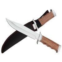 Cutit de vanatoare Survival Nature, 31.5 cm, otel inoxidabil, maro, teaca inclusa Cutit de vanatoare Survival Nature, 31.5 cm, otel inoxidabil, maro, teaca inclusa