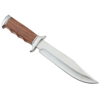 Cutit de vanatoare Survival Nature, 31.5 cm, otel inoxidabil, maro, teaca inclusa Cutit de vanatoare Survival Nature, 31.5 cm, otel inoxidabil, maro, teaca inclusa