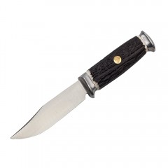 Cutit de vanatoare, Surviving Specialist, 21 cm, otel inoxidabil, maro, teaca piele
