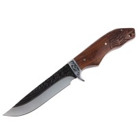 Cutit de vanatoare   Lion Blade, 25 cm, otel inoxidabil, maro, teaca inclusa