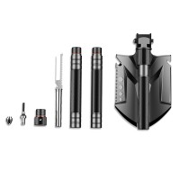 Lopata multifunctionala , Outdoor Evolution, 8 in 1, otel inoxidabil, 83 cm, negru