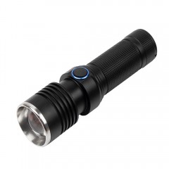 Lanterna de supravietuire , Lichthelfer, metalica, LED, USB, zoom, negru