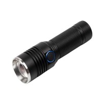 Lanterna de supravietuire , Lichthelfer, metalica, LED, USB, zoom, negru