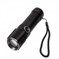 Lanterna de supravietuire , Außenleuchte, metalica, LED, USB, zoom, negru