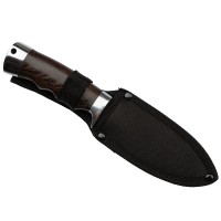 Cutit de vanatoare   Bohemian Blade, 23 cm, otel inoxidabil, maro, teaca inclusa