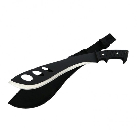 Maceta de vanatoare Last Resort, 42.5 cm, otel inoxidabil, negru, teaca inclusa Maceta de vanatoare Last Resort, 42.5 cm, otel inoxidabil, negru, teaca inclusa