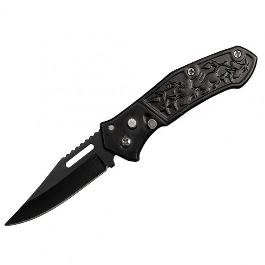 Briceag de vanatoare   Sunshine Blade, otel inoxidabil, 16 cm, negru