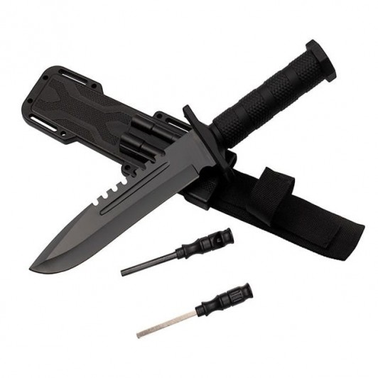 Cutit de vanatoare Jungle Specialist, 31 cm, negru, teaca inclusa Cutit de vanatoare Jungle Specialist, 31 cm, negru, teaca inclusa