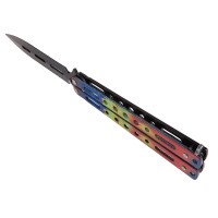 Briceag fluture de antrenament Romanian Spirit, otel inoxidabil, 22.5 cm, multicolor Briceag fluture de antrenament Romanian Spirit, otel inoxidabil, 22.5 cm, multicolor