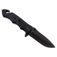 Briceag de vanatoare   Firefighter Department, 21 cm, otel inoxidabil, negru