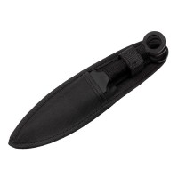 Set 3 cutite de aruncat   , Giant Kunai, 23 cm, negru, husa inclusa
