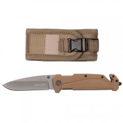 Briceag de vanatoare   General Assault, otel inoxidabil, 21.5 cm, bej, teaca inclusa