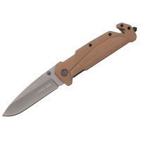 Briceag de vanatoare   General Assault, otel inoxidabil, 21.5 cm, bej, teaca inclusa