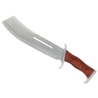 Maceta de vanatoare   Last Blood, 40 cm, otel inoxidabil, maro, teaca piele inclusa