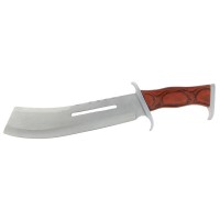 Maceta de vanatoare   Last Blood, 40 cm, otel inoxidabil, maro, teaca piele inclusa