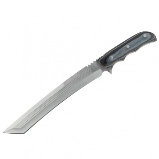 Maceta de vanatoare Seax Blade, 45 cm, otel inoxidabil, gri, teaca piele inclusa Maceta de vanatoare Seax Blade, 45 cm, otel inoxidabil, gri, teaca piele inclusa