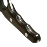 Cutit japonez lucrat manual , Claw Blade, 27 cm, maro, teaca piele