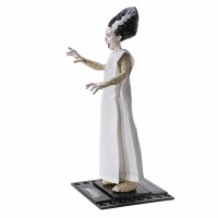 Figurina articulata , Bride of Frankenstein, editie de colectie, 17 cm, stativ inclus