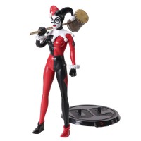 Figurina articulata , Jester Harley Quinn, editie de colectie, 19 cm, stativ inclus