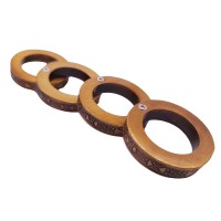 Rozeta extensibia pentru autoaparare, box   , Antique Justice, otel inoxidabil, auriu, 0.5