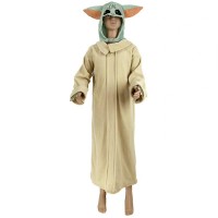 Costum pentru copii  , Baby Yoda, bej, 5-7 ani, masca inclusa