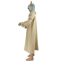 Costum pentru copii  , Baby Yoda, bej, 5-7 ani, masca inclusa