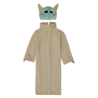 Costum pentru copii  , Baby Yoda, bej, 5-7 ani, masca inclusa
