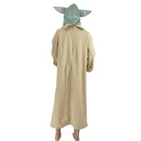 Costum pentru copii  , Baby Yoda, bej, 7-9 ani, masca inclusa