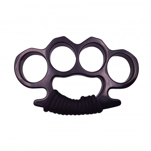 Box cu snur , Rozeta, Poetic Justice, metalic, negru, 1 cm