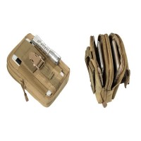 Husa tactica militara , Trooper Reach, poliester, capacitate 1 l, 18 cm, bej