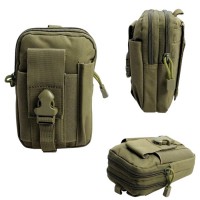 Husa tactica militara , Trooper Reach, poliester, capacitate 1 l, 18 cm, verde