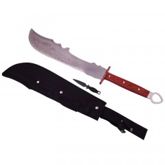 Sabie chinezeasca de razboi DEPOX®, Dragon Stance, otel inoxidabil, 75 cm, argintiu, cutit de arunca Sabie chinezeasca de razboi DEPOX®, Dragon Stance, otel inoxidabil, 75 cm, argintiu, cutit de arunca