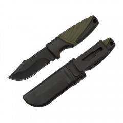 Cutit de drumetie  , Adventure Touring, otel inoxidabil, 16.5 cm, negru, teaca inclusa