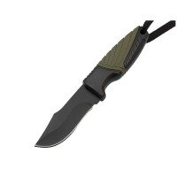 Cutit de drumetie  , Adventure Touring, otel inoxidabil, 16.5 cm, negru, teaca inclusa