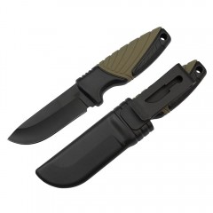 Cutit de vanatoare Adventure Touring, otel inoxidabil, 16.5 cm, negru, teaca inclusa Cutit de vanatoare Adventure Touring, otel inoxidabil, 16.5 cm, negru, teaca inclusa