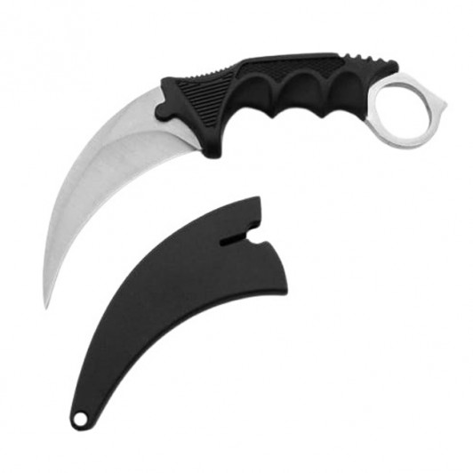 Cutit de vanatoare Claw Assault, 19 cm, argintiu, teaca inclusa Cutit de vanatoare Claw Assault, 19 cm, argintiu, teaca inclusa