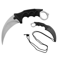 Cutit de vanatoare Claw Assault, 19 cm, argintiu, teaca inclusa Cutit de vanatoare Claw Assault, 19 cm, argintiu, teaca inclusa