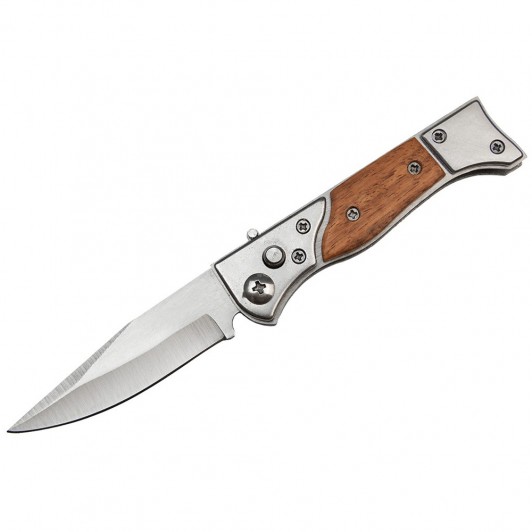 Briceag de vanatoare automat   tip AK, Special Forces, otel inoxidabil, 16.5 cm, maro