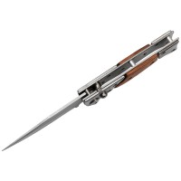 Briceag de vanatoare automat   tip AK, Special Forces, otel inoxidabil, 16.5 cm, maro