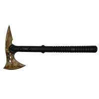 Set Topor Survivor Desert Camo si briceag AK-47 , 34 cm, ​ teaca inclusa