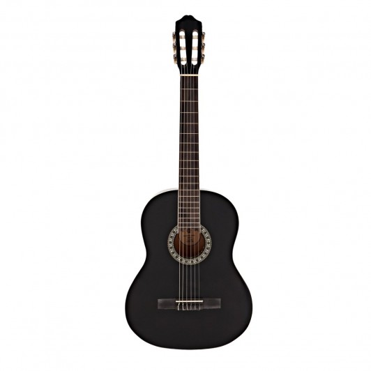 Chitara clasica din lemn DEPOX®, Decor, 104 cm, negru